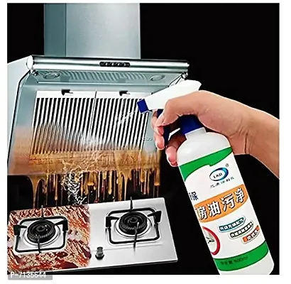 (PACK OF 1) 500Ml Kitchen Oil  Grease Stain Remover/ Chlorine Free Grease Oil  Stain remover for Grill Exhaust Fan  Kitchen Cleaners /Chimney  Grill Cleaner|Non-Flammable|Nontoxic