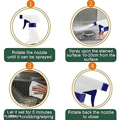 MRA Kitchen Cleaner Spray Oil  Grease Stain Remover Stove  Chimney Cleaner Spray Non-Flammable Nontoxic Magic Degreaser Spray for Kitchen Cleaning Spray for Grill  Exhaust Fan (500ml)-thumb5