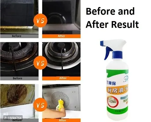 Kitchen Cleaner Spray Oil  Grease Stain Remover Stove  Chimney Cleaner Spray Non-Flammable Nontoxic Magic Degreaser Spray for Kitchen Cleaning Spray for Grill  Exhaust Fan (500ml)-thumb5