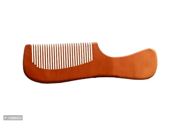 wooden comb with hand grip