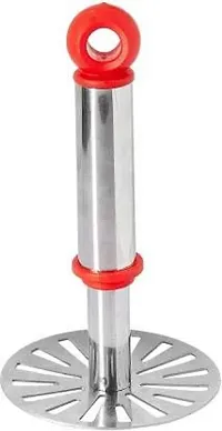 Xudo Pav Bhaji Masher Potato Masher & Vegetable Steel Handle with Vegetable Peeler-thumb3