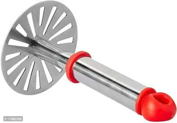 Xudo Pav Bhaji Masher Potato Masher & Vegetable Steel Handle with Vegetable Peeler-thumb3