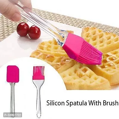 Xudo Silicone Spatula and Pastry Brush Set Special for Cake Mixer, Cooking, Baking, Glazing-thumb3