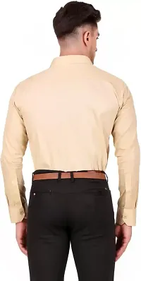 Cream Shirt  Formal Shirts For Men-thumb1