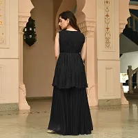 Black Georgette Kurta Set-thumb1