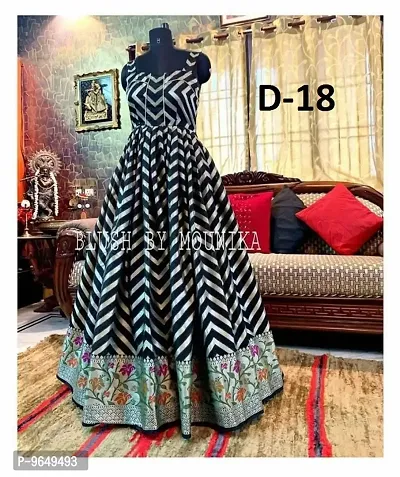 Trendy Women Taffeta Silk Ethnic Gown-thumb0