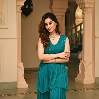 Rama Green Georgette Kurta Set-thumb2