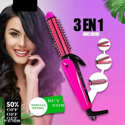 3 in 1 Hair Straight, Hair curler and hair Crimper machine for Women-thumb0