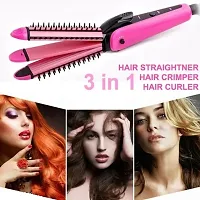3 in 1 Hair Straight, Hair curler and hair Crimper machine for Women-thumb1