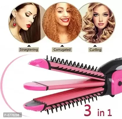 3 in 1 Hair Straight, Hair curler and hair Crimper machine for Women-thumb3