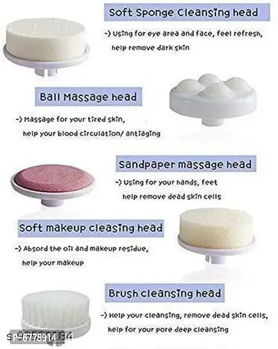 Electric 5 in 1 face Massager Facial Brush for Unisex skin care-thumb3