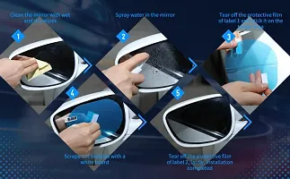 Car Side Mirror Rain Guard | Anti Fog Film for Car Mirror-thumb4