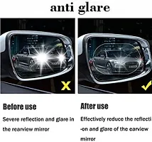 Car Side Mirror Rain Guard | Anti Fog Film for Car Mirror-thumb1