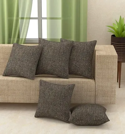 Eden Living Jute Cushion Cover Fabric Jute Set of 5 -16x16 inch