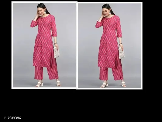 Stylish Women Rayon Kurta with Bottom Set Pack of 2-thumb0