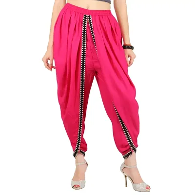 Buy online Pink & Viscose Harem Pants from bottom wear for Women by  Numbrave for ₹839 at 63% off | 2024 Limeroad.com