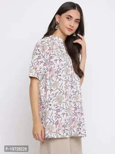 Indian Knots White and Pink Printed Tunic_10-01-STOP205 L-thumb3