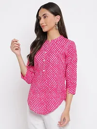 INDIAN KNOTS-Women Cotton Pink Printed Tunic_1202KB685p-thumb1