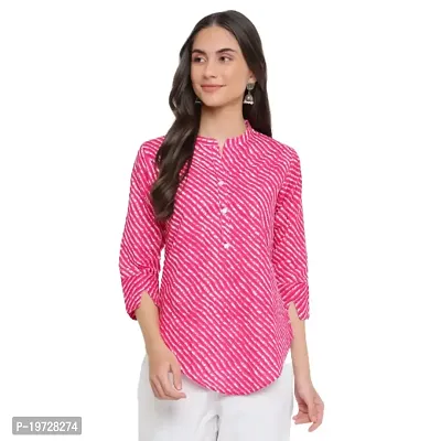 Indian Knots-Women Cotton Pink Printed Tunic_1202KB685p M