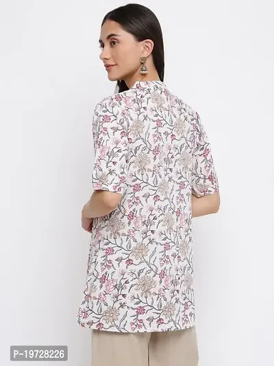 Indian Knots White and Pink Printed Tunic_10-01-STOP205 L-thumb4