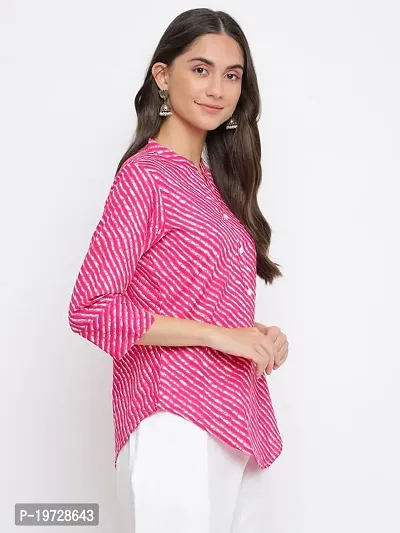 INDIAN KNOTS-Women Cotton Pink Printed Tunic_1202KB685p-thumb3