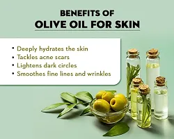 LBS Virgin Olive Oil for Beautiful Skin, Hair, Face  Body Oil (100 ml) Olive Oils,Hair Growth ,Hair Fall Oil,Hair Dandruff,Body Massage Oil,Skin-thumb1