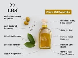LBS Virgin Olive Oil for Beautiful Skin, Hair, Face  Body Oil (100 ml) Olive Oils,Hair Growth ,Hair Fall Oil,Hair Dandruff,Body Massage Oil,Skin-thumb3