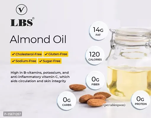 LBS 100% Pure  Natural Almond Oil  Castor Oil (Cold Pressed) for Skin and Hair Hair Oil- Remove pimples, acne and cure any fungal infection from skin -Hair Growth Oil,Hair Fall Oil-thumb4