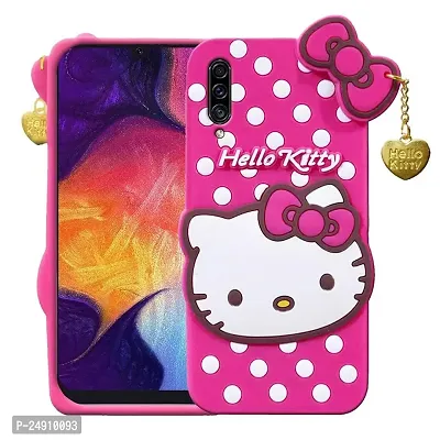 Imperium 3D Hello Kitty Soft Rubber-Silicon Back Cover for Samsung Galaxy A50