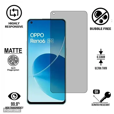 Imperium Frosted Matte Finish (Anti -Scratch) Tempered Glass Screen Protector for OPPO Reno 6 5G-thumb2