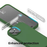 Imperium Silicone Back Case for Apple iPhone 15 Plus |Liquid Silicone| Thin, Slim, Soft Rubber Gel Case | Raised Bezels for Extra Protection of Camera  Screen (Dark Green).-thumb3