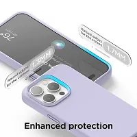 Imperium Silicone Back Case for Apple iPhone 15 Pro Max |Liquid Silicone| Thin, Slim, Soft Rubber Gel Case | Raised Bezels for Extra Protection of Camera  Screen (Lavender).-thumb3