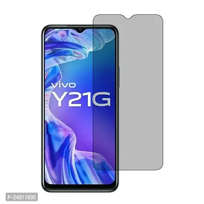 Imperium Frosted Matte Finish (Anti -Scratch) Tempered Glass Screen Protector for Vivo Y21G