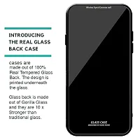 Imperium Toughened Glossy Hybrid Back Case for Realme C25Y (Tempered Glass Back Panel + TPU Frame) Compatible for Realme C25Y - Black-thumb2