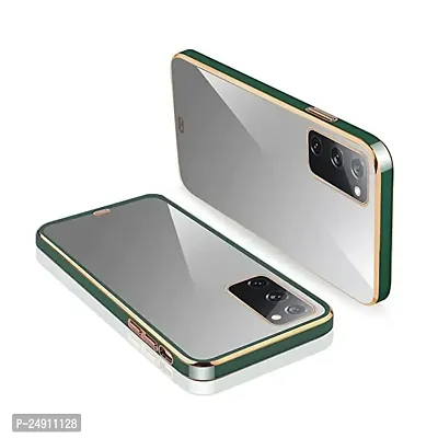 Imperium Chrome Plated Transparent Silicone Back Cover for Samsung Galaxy S20 FE (Green).-thumb0