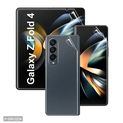 Imperium HD Clear Screen Protector (Full Covered Outer + Inside TPU Film + Back Panel) designed for Samsung Galaxy Fold 4 5G - Transaprent