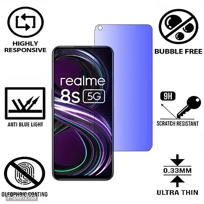 Imperium Anti Blue Light (Blue Light Resistant to Protect your Eyes) Tempered Glass Screen Protector for Realme 8s 5G-thumb2