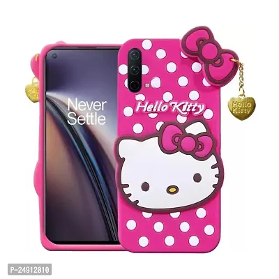 Imperium 3D Hello Kitty Soft Rubber-Silicon Back Cover for OnePlus Nord CE 5G