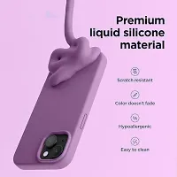 Imperium Silicone Back Case for Apple iPhone 15 Plus |Liquid Silicone| Thin, Slim, Soft Rubber Gel Case | Raised Bezels for Extra Protection of Camera  Screen (Violet).-thumb1