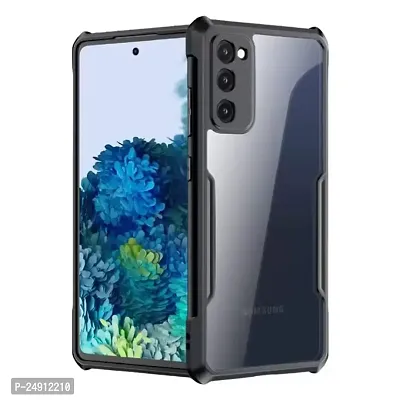 Imperium Samsung Galaxy S20 FE Shockproof Bumper Crystal Clear Back Cover | 360 Degree Protection TPU+PC | Camera Protection | Acrylic Transparent Back Cover for Samsung Galaxy S20 FE- Black.