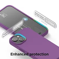 Imperium Silicone Back Case for Apple iPhone 15 Plus |Liquid Silicone| Thin, Slim, Soft Rubber Gel Case | Raised Bezels for Extra Protection of Camera  Screen (Violet).-thumb3