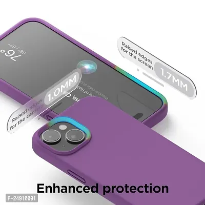 Imperium Silicone Back Case for Apple iPhone 15 Plus |Liquid Silicone| Thin, Slim, Soft Rubber Gel Case | Raised Bezels for Extra Protection of Camera  Screen (Violet).-thumb4