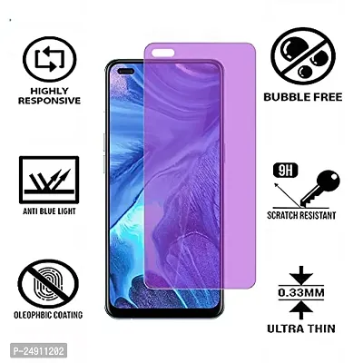 Imperium Anti Blue Light (Blue Light Resistant to Protect your Eyes) Tempered Glass Screen Protector for Oppo F17 Pro-thumb2