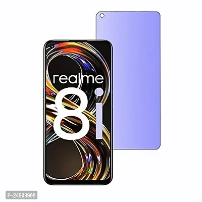 Imperium Anti Blue Light (Blue Light Resistant to Protect your Eyes) Tempered Glass Screen Protector for Realme 8i-thumb0