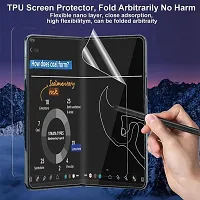 Imperium HD Clear Screen Protector (Full Covered Outer + Inside TPU Film + Back Panel) designed for Samsung Galaxy Fold 5 5G - Transaprent-thumb3