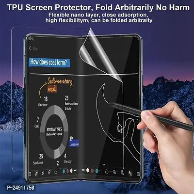 Imperium HD Clear Screen Protector (Full Covered Outer + Inside TPU Film + Back Panel) designed for Samsung Galaxy Fold 5 5G - Transaprent-thumb4