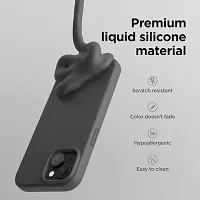 Imperium Silicone Back Case for Apple iPhone 15 Plus |Liquid Silicone| Thin, Slim, Soft Rubber Gel Case | Raised Bezels for Extra Protection of Camera  Screen (Dark Grey).-thumb1