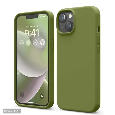Imperium Silicone Back Case for Apple iPhone 13 |Liquid Silicone| Thin, Slim, Soft Rubber Gel Case | Raised Bezels for Extra Protection of Camera  Screen (Cedar Green).