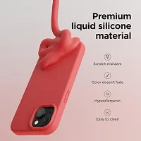 Imperium Silicone Back Case for Apple iPhone 15 |Liquid Silicone| Thin, Slim, Soft Rubber Gel Case | Raised Bezels for Extra Protection of Camera  Screen (Red).-thumb1