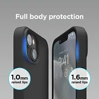 Imperium Silicone Back Case for Apple iPhone 13 |Liquid Silicone| Thin, Slim, Soft Rubber Gel Case | Raised Bezels for Extra Protection of Camera  Screen (Black).-thumb3